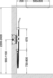 Timo Душевая система Petruma SX-5029/03SM черный – фотография-2